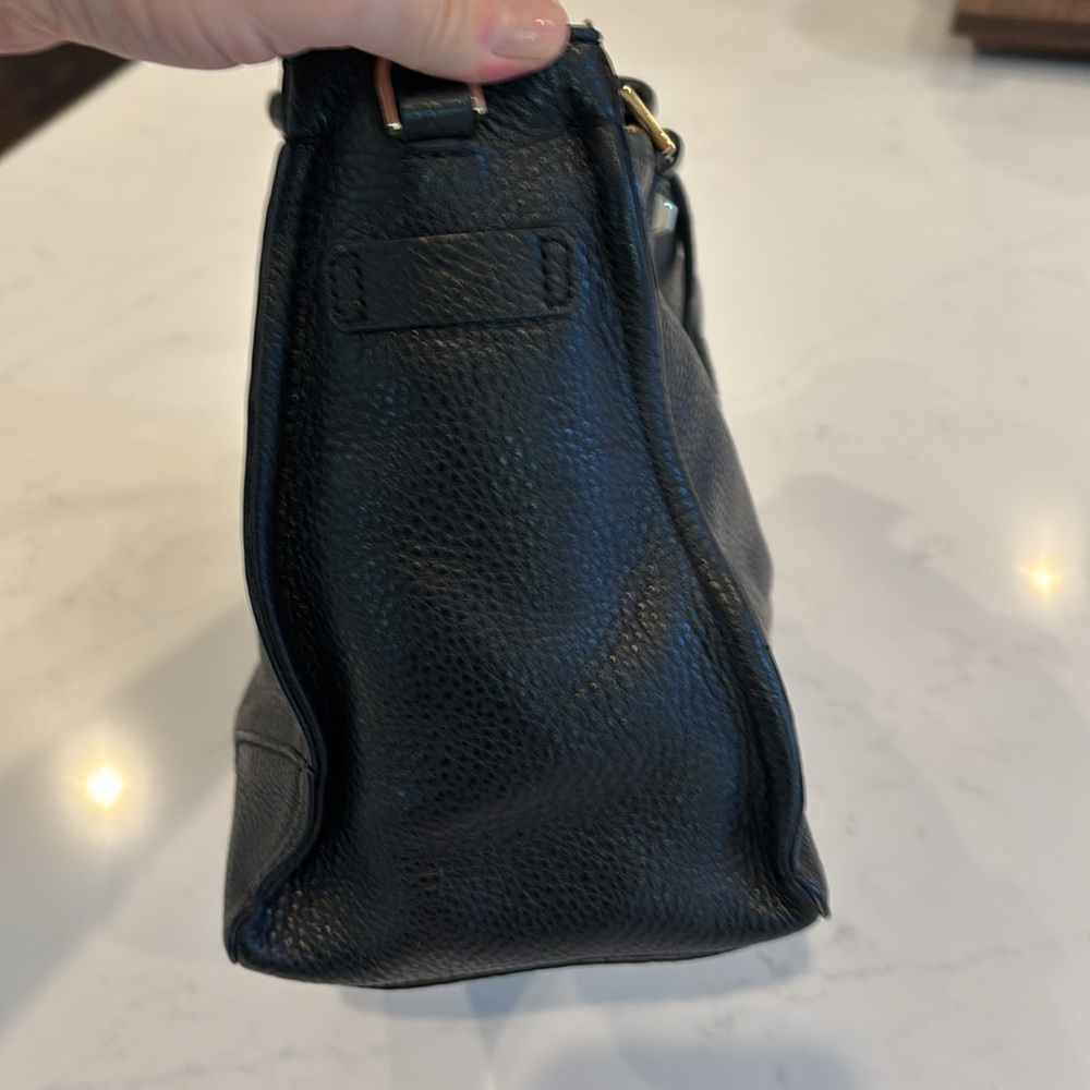 Rebecca Minkoff Black Satchel with Gold Accents - Picture 5 of 6